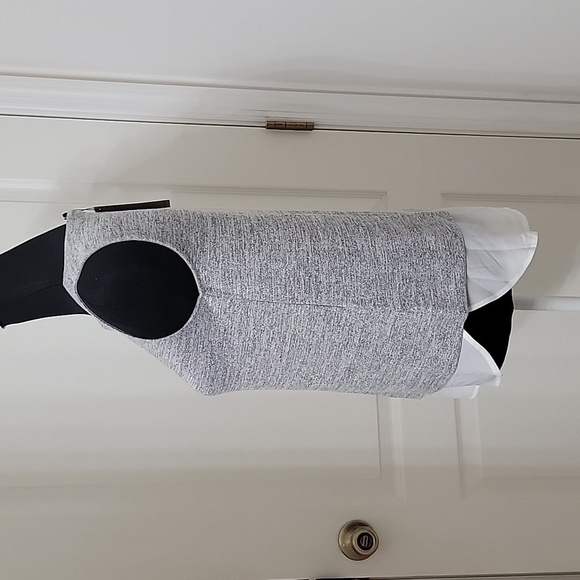 Banana Republic Factory Size PXS Gray and White Layered-Look Sleeveless Top. NEW - Picture 2 of 10